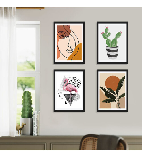 Fotoğraf Baskılı Yapışkanlı Sök Tak Siyah Çerçeve 20x30cm HK5012