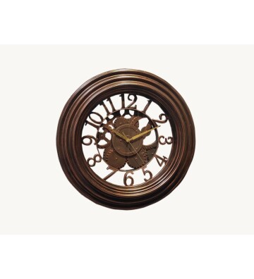 Antik Bronz Eskitme Duvar Saati 49 cm HK218