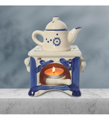 Nostaljik Şömine Demlik Buhurdanlık