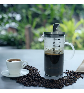 Cambu Borosilikat Cam French Press 3ü 1 arada 600 ml