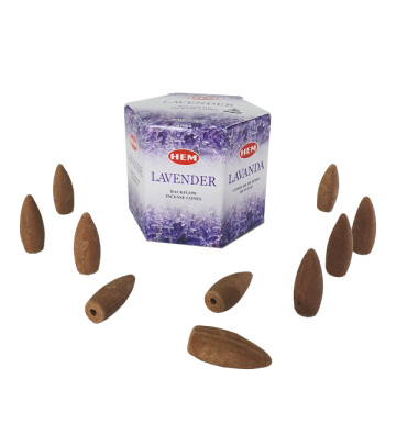 Lavanta (Lavender) Geri Akış Şelale 10lu Tütsü Mumu
