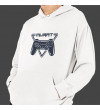 Kişiye Özel İsim Baskılı Kapşonlu Beyaz Unisex Sweatshirt HK2352