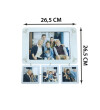 Vintage 3+1 Kolaj Çoklu Fotoğraf Çerçevesi 26,5x26,5 cm HK5019